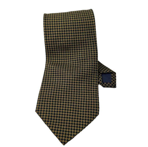 Men's Albi Nonni 100%  Silk Colourful Floral Daisy Cravat Tie - Picture 1 of 6